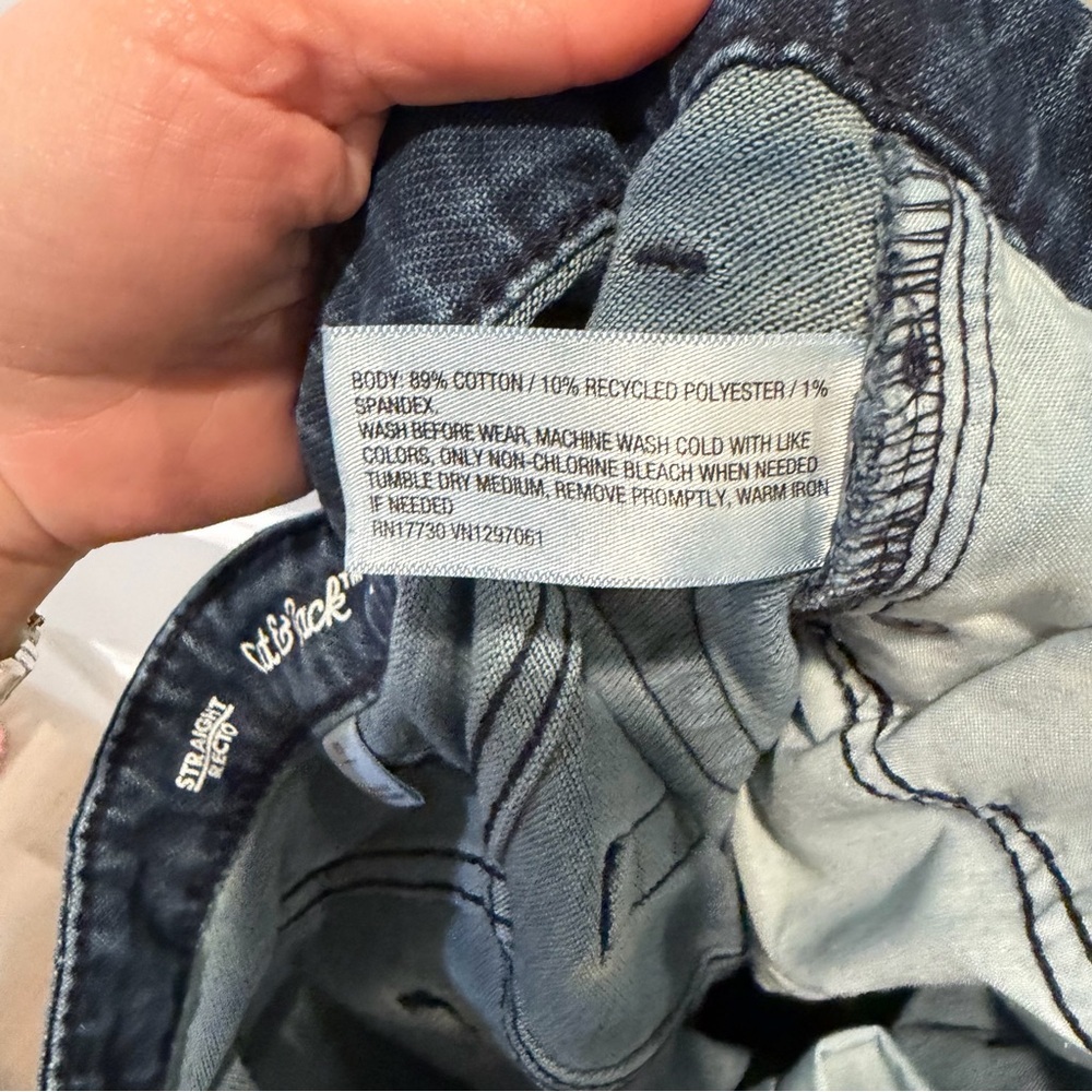 Cat and Jack Boys Dark Blue Straight-Leg Jeans - Picture 4 of 4